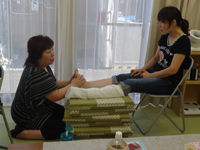 リフレクソロジーで参加の石巻（A子さん）